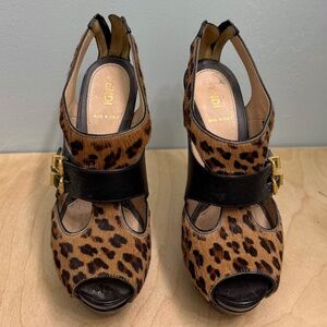 Leopard Print Fendi Stilettos - Size 36